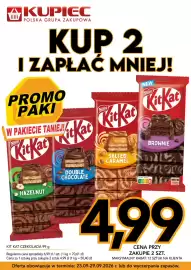 Kupiec gazetka tydzień 39 Strona 9: Czekolada Kit Kat Hazelnut €4,99