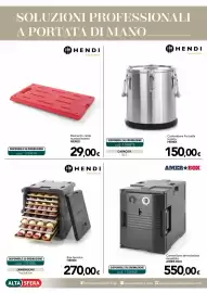 Volantino Altasfera Pagina 20: Contenitore termoisolato riscaldato AMER-BOX €550,00, Elemento caldo mantenimento Hendi €29,00
