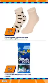 Catálogo Action semana 39 Página 12: Calzetines para estar por casa €1,99, Gillette Blue3 €3,95