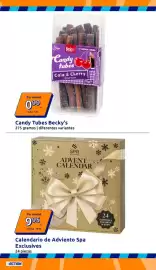 Catálogo Action semana 39 Página 14: Spa exclusives advent calendar €9,95, Candy Tubes Becky's €0,99