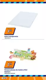 Catálogo Action semana 39 Página 16: Hule transparente €3,99, Mini Matters Rompecabezas de madera €2,29