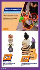 Catálogo Action semana 39 Página 33: Figura de Halloween LED €2,99, Becky's Halloween Nubes en palo €0,79
