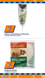 Catálogo Action semana 39 Página 8: Buena comida tortilla wraps €0,79, Becky's Halloween nubes en palo €0,79