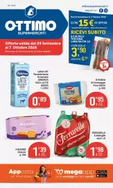Volantino Ottimo Market Pagina 1: Ferrarelle Vivi effervescente €1,98, Fettine di formaggio fuso Selex €0,95
