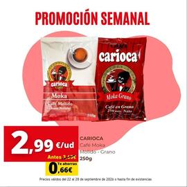 Folleto Supermercados Tu Alteza semana 39 Página 4: Carioca - café moka molido-grano €2,99
