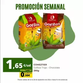 Folleto Supermercados Tu Alteza semana 39 Página 3: Comeztier - gofitos trigo-chocolate €1,65