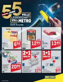 Metro Flugblatt Seite 1: GN-Behälter Edelstahl €11,79, Felix Gulaschsuppe €12,99