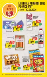 Catalog Mega Image săptămâna 39 Pagină 4: Storck toffifee €8,99, Meda crenvurști cu piept de pui €6,95