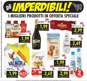 Volantino Iperfamily settimana 39 Pagina 3: Valmora acqua frizzante / naturale €1,99, Valfrutta passata vellutata €1,99