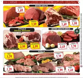 Volantino Iperfamily settimana 39 Pagina 4: Fettine sceltissime di bovino adulto angus €2,49, Polpa corona di vitella €1,49