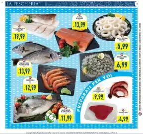Volantino Iperfamily settimana 39 Pagina 8: LA PESCHERIA FILETTI DI BACCALA AMMOLLATO allg € 19,99 OMBRINE 1/2 KG PESCATE