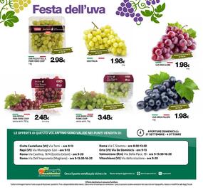 Volantino Superconti Pagina 20: Uva Rossa Fior Fiore Coop senza semi €2,48, Uva Bianca Fior Fiore Coop senza semi €3,48