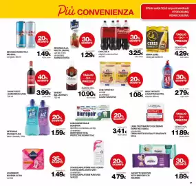 Volantino Superconti Pagina 17: Coca-Cola original o zero zuccheri €3,25, Beveranda energetica Red Bull €1,49