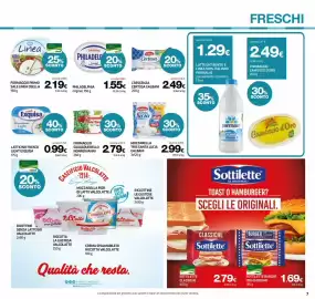 Volantino Superconti Pagina 7: Formaggio Squacquerello Nonno Nanni €2,79, Mozzarella Tris Santa Lucia Galbani €2,99