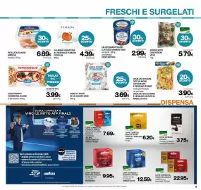 Volantino Superconti Pagina 9: Salmone norvegese al naturale Fumara €4,39, Sugo pronto Condiscoglio Arbi al pomodoro €3,99