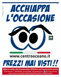 Volantino Centro Oceano Pagina 1: COMUNICATO AL SINDACO A NORMA DI LEGGE LP. ACCHIAPPA L'OCCASIONE 20-2026 Re mercato La