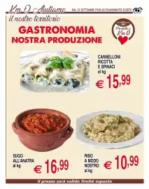 Volantino Centro Oceano Pagina 17: Cannelloni ricotta e spinaci €15,99, Sugo all'anatra €16,99