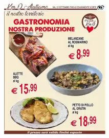 Volantino Centro Oceano Pagina 18: Petto di pollo al gratin €18,99, Alette BBQ €15,99