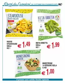 Volantino Centro Oceano Pagina 26: Bieta erbetta igela €1,99, Patate steakhouse igela €1,49