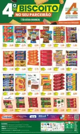 Folheto Atacadão Página 1: Cracker - biscoito agua e sal/cream €3,99, Mabel - biscoito cookies €1,69