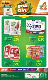 Folheto Atacadão Página 1: Cristal - açúcar doce €2,99, Omo - lava roupas em pó lavagem perfeita €17,90