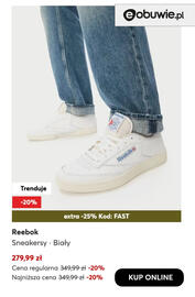 Eobuwie gazetka Strona 10: Sneakersy biały Reebok €279,99
