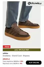 Eobuwie gazetka Strona 5: Sneakersy Grand Court brązowy Adidas €299,99