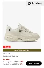 Eobuwie gazetka Strona 7: Sneakersy beżowe Skechers €281,99