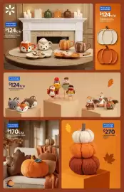 Folleto Walmart Página 2: Calabazas de tela apiladas €270,00, Arreglos florales o cojines decorativos €170,00