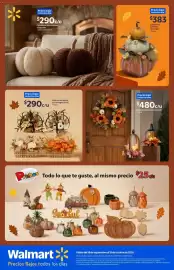 Folleto Walmart Página 5: Calabazas apiladas con hojas €383,00, Calabazas decorativas afelpadas €290,00