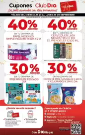 Folleto Supermercados DIA semana 39 Página 10: Cupones Club Dia ¡Los podés acumular con otras promociones! Club Dia VÁLIDO
