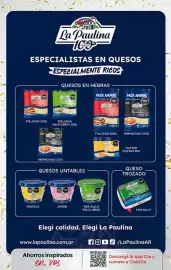 Folleto Supermercados DIA semana 39 Página 3: La Paulina 100 ESPECIALISTAS EN QUESOS ESPECIALMENTE RICOS QUESOS EN HEBRAS Le