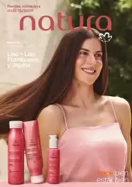 Catálogo Natura Página 1: Revista interactiva ciclo 15/2026 natura NUEVA LÍNEA TODODIA CABELLOS Liso + Liso Frambuesa y