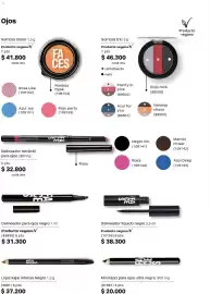 Catálogo Natura Página 110: Faces Lápiz kajal intenso Negro €37.200,00, Noturno delineador liquido negro €38.300,00