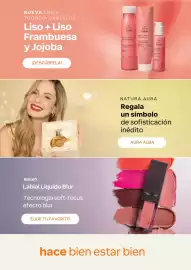 Catálogo Natura Página 3: NUEVA LÍNEA TODODIA CABELLOS Liso + Liso Frambuesa y Jojoba ¡DESCÚBRELA! NUEVO Labial Líquido Blur