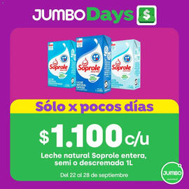 Catálogo Jumbo semana 39 Página 6: Leche natural Soprole €1.100,00