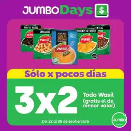 Catálogo Jumbo semana 39 Página 4: 11 JUMBO Days $ POROTOS NEGROS was GARBANZOS wasil PLATO LISTO CREMA DE ZAPALLO SIN