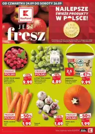 Kaufland gazetka tydzień 39 Strona 6: OD CZWARTKU 24.09 DO SOBOTY 26.09 Kaufland JEST fresz NAJLEPSZE ŚWIEŻE PRODUKTY W