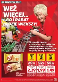 Kaufland gazetka tydzień 39 Strona 8: ostkaee OD CZWARTKU 24.09 WEZ WIECEJ... BOI RABAT BEDZIE WIĘKSZY! 送 Bio DAYS DAYS 8