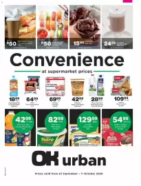 OK urban catalogue Page 1: OK Choice Large Eggs €69,99, Cinnamon or Chocolate Frappé €24,99