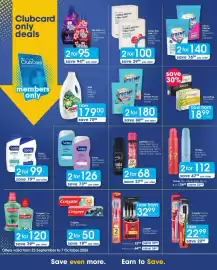 Clicks catalogue Page 16: Clicks Xtreme Power Dishwasher Tablets €180,00, Colgate Double Action Toothbrushes €32,99