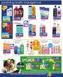 Clicks catalogue Page 18: Silky Bubbles Foam Bath €138,00, Old Spice Shower Gel €117,00