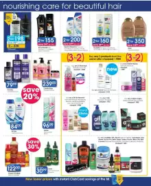 Clicks catalogue Page 22: Pantene Shampoo or Conditioner €160,00, Schwarzkopf Gliss Shampoo or Conditioner €155,00