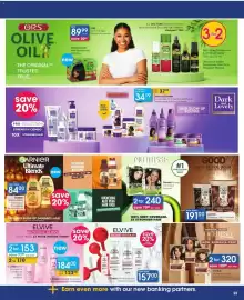 Clicks catalogue Page 23: L'Oréal Excellence Crème Hair Colour Products €320,00, Garnier Good Hair Colour Products €191,00