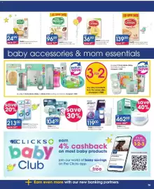 Clicks catalogue Page 33: Philips Avent Breast Milk Storage Cups or Bags €119,00, Philips Avent Microwave Steriliser €462,00