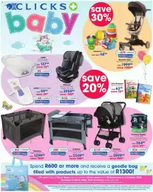Clicks catalogue Page 34: Safeway Pacify Co-Sleeper Camp Cot €2.249,00, Safeway Basico Camp Cot €1.299,00