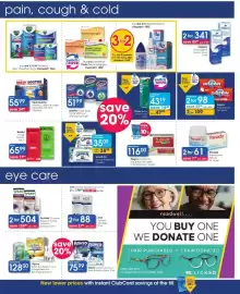 Clicks catalogue Page 38: ACS Comfort Plus Eye Drops €88,00, Medi Soothe Vitamin C, Lemon & Ginger Medicated Hot Drink €55,99
