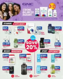 Clicks catalogue Page 41: GNC Triple Strength Fish Oil €365,00, GNC Magnesium €87,99