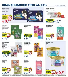 Volantino Esselunga Pagina 13: Crocchette per gatti ultima €1,99, Snack per gatti Whiskas sticks €0,79