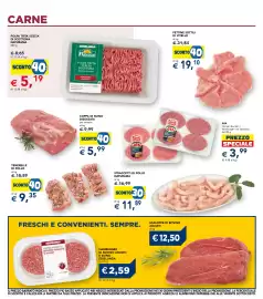 Volantino Esselunga Pagina 15: Fettine sottili di vitello €19,10, Coppa di suino disossata €5,99